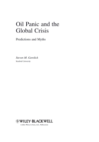 Cover image: Oil Panic and the Global Crisis 1st edition 9781405195485