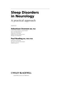 Imagen de portada: Sleep Disorders in Neurology 1st edition 9781405188432