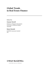 صورة الغلاف: Global Trends in Real Estate Finance 1st edition 9781405151283