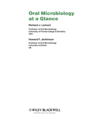 صورة الغلاف: Oral Microbiology at a Glance 1st edition 9780813828923