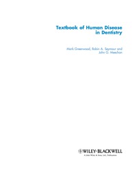 صورة الغلاف: Textbook of Human Disease in Dentistry 1st edition 9781405170338