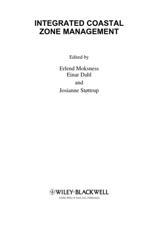 Cover image: Integrated Coastal Zone Management 1st edition 9781405139502