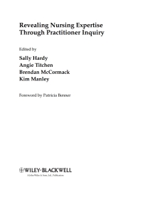 Imagen de portada: Revealing Nursing Expertise Through Practitioner Inquiry 1st edition 9781405151788