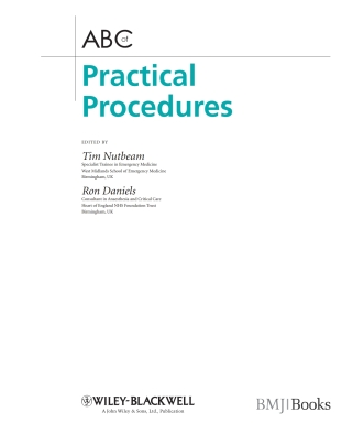 Omslagafbeelding: ABC of Practical Procedures 1st edition 9781405185950