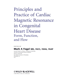 صورة الغلاف: Principles and Practice of Cardiac Magnetic Resonance in Congenital Heart Disease 1st edition 9781405162364