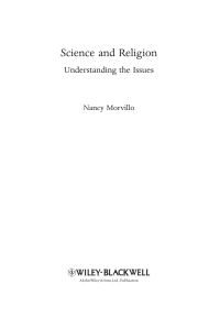 Imagen de portada: Science and Religion 1st edition 9781405189668