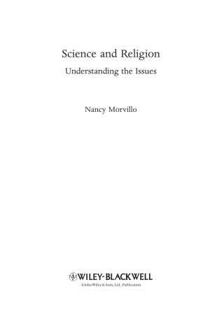 Imagen de portada: Science and Religion 1st edition 9781405189668