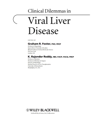صورة الغلاف: Clinical Dilemmas in Viral Liver Disease 1st edition 9781405179058