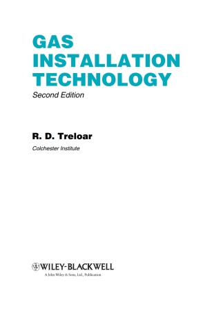 Cover image: Gas Installation Technology 2nd edition 9781405189583