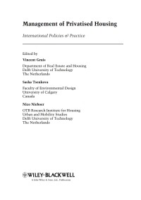 صورة الغلاف: Management of Privatised Housing: International Policies and Practice 1st edition 9781405181884