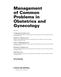 Cover image: Management of Common Problems in Obstetrics and Gynecology 5th edition 9781405169165