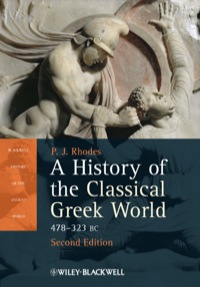 Cover image: A History of the Classical Greek World: 478 - 323 BC 2nd edition 9781405192866