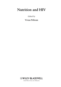 Titelbild: Nutrition and HIV 1st edition 9781405182706