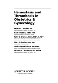 Cover image: Hemostasis and Thrombosis in Obstetrics and Gynecology 1st edition 9781405183994