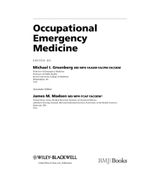 Cover image: Occupational Emergency Medicine 1st edition 9781405180719