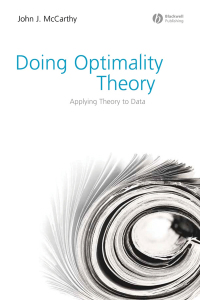 Cover image: Doing Optimality Theory 1st edition 9781405151368