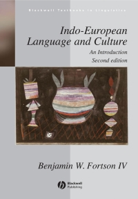 Cover image: Indo-European Language and Culture 2nd edition 9781405188968