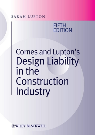 Immagine di copertina: Cornes and Lupton's Design Liability in the Construction Industry 5th edition 9781444330069