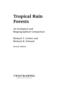Cover image: Tropical Rain Forests: An Ecological and Biogeographical Comparison 2nd edition 9781444332544