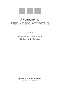صورة الغلاف: A Companion to Asian Art and Architecture 1st edition 9781405185370