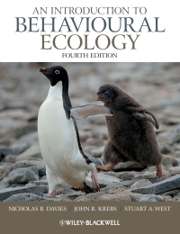 Cover image: An Introduction to Behavioural Ecology 4th edition 9781444339499