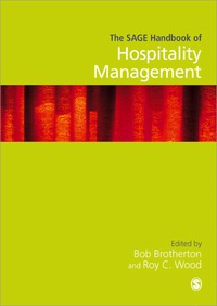 صورة الغلاف: The SAGE Handbook of Hospitality Management 1st edition 9781412900256