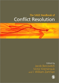 Cover image: The SAGE Handbook of Conflict Resolution 1st edition 9781412921923