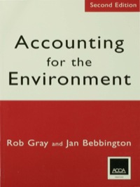 Omslagafbeelding: Accounting for the Environment 2nd edition 9780761971368