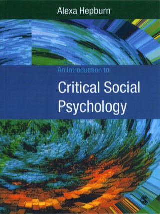 Cover image: An Introduction to Critical Social Psychology 1st edition 9780761962106