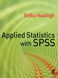Imagen de portada: Applied Statistics with SPSS 1st edition 9781412919319