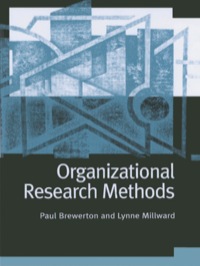 Imagen de portada: Organizational Research Methods 1st edition 9780761971016