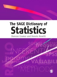 Omslagafbeelding: The SAGE Dictionary of Statistics 1st edition 9780761941378