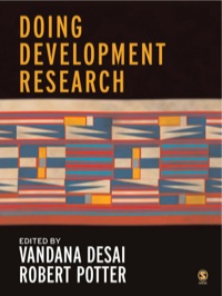 Imagen de portada: Doing Development Research 1st edition 9781412902854