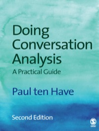 Titelbild: Doing Conversation Analysis 2nd edition 9781412921749