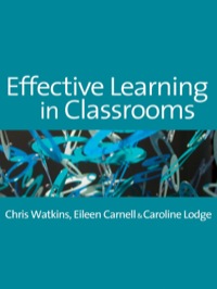 Imagen de portada: Effective Learning in Classrooms 1st edition 9781412900713