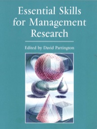 Immagine di copertina: Essential Skills for Management Research 1st edition 9780761970071