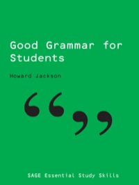 Imagen de portada: Good Grammar for Students 1st edition 9781412902038