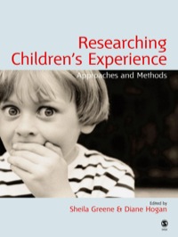 Imagen de portada: Researching Children′s Experience 1st edition 9780761971030
