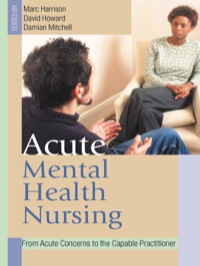 Titelbild: Acute Mental Health Nursing 1st edition 9780761973195