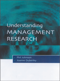 Cover image: Understanding Management Research 1st edition 9780761969174