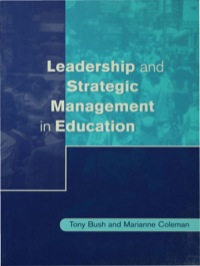 表紙画像: Leadership and Strategic Management in Education 1st edition 9780761968726