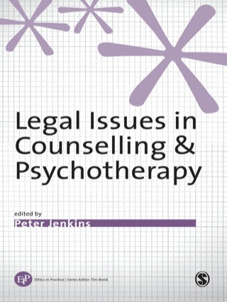 Cover image: Legal Issues in Counselling & Psychotherapy 1st edition 9780761954804