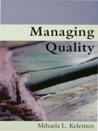 صورة الغلاف: Managing Quality 1st edition 9780761969037