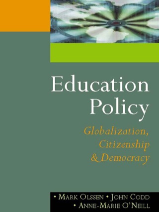 Cover image: Education Policy 1st edition 9780761974703