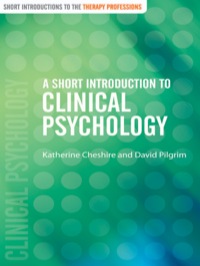 Cover image: A Short Introduction to Clinical Psychology 1st edition 9780761947691