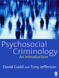 表紙画像: Psychosocial Criminology 1st edition 9781412900782