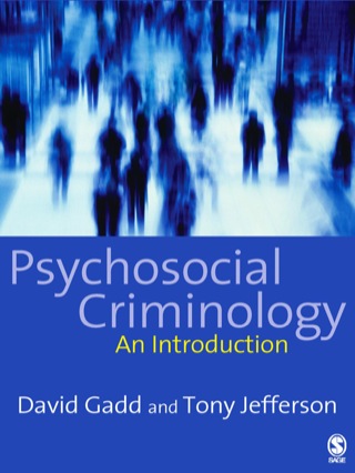 Cover image: Psychosocial Criminology 1st edition 9781412900782