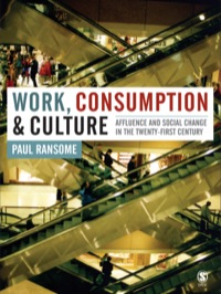 صورة الغلاف: Work, Consumption and Culture 1st edition 9780761959854