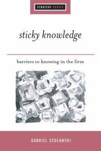 Imagen de portada: Sticky Knowledge 1st edition 9780761961437