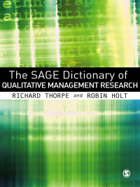 Cover image: The SAGE Dictionary of Qualitative Management Research 1st edition 9781412935210